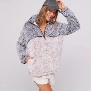 Thread & Supply Sherpa Fleece Pullover Teddy Jacket